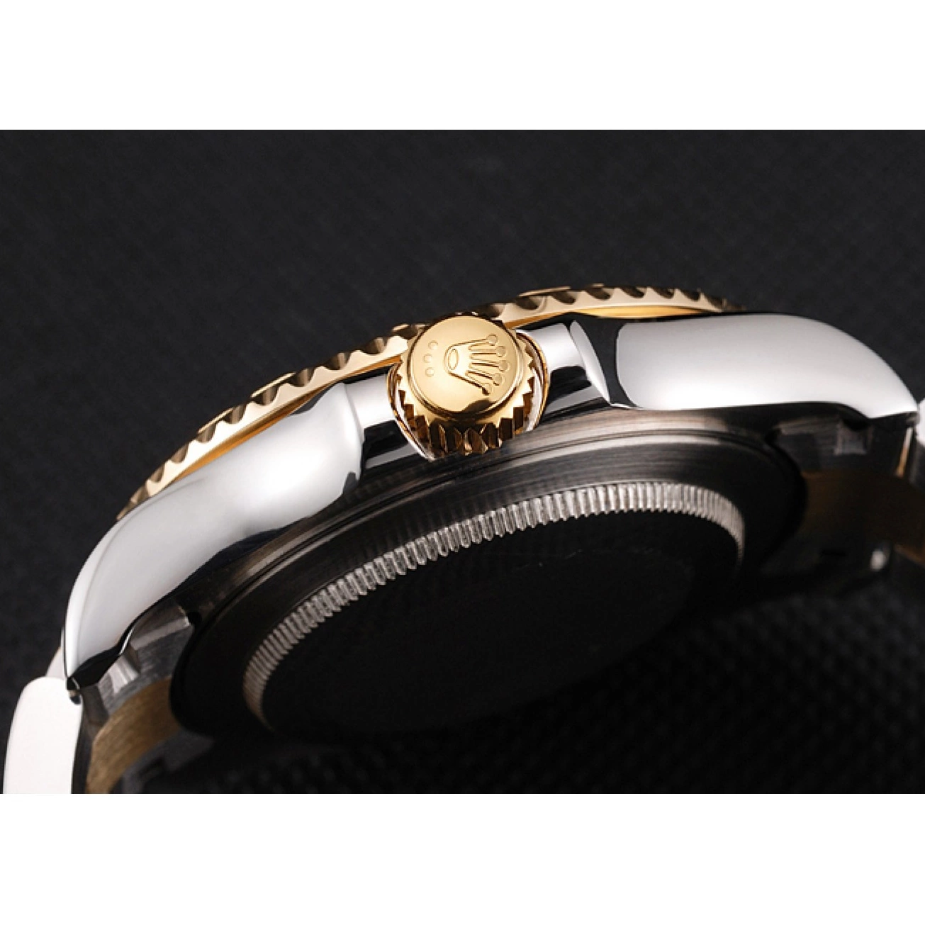 Rolex copies cheap Dial Case Rolex Bracelet Stainless Two Yacht-Master Gold Tone Steel Champagne Bezel Swiss 0715